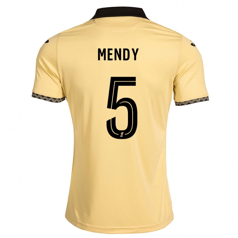 Danxen Damen Benjamin Mendy #5 Navajoweiß Schwarz Auswärtstrikot Trikot 2026/27 T-Shirt