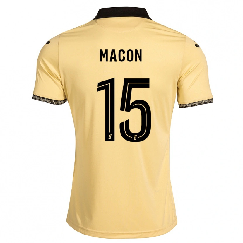 Danxen Damen Baptiste Macon #15 Navajoweiß Schwarz Auswärtstrikot Trikot 2026/27 T-Shirt