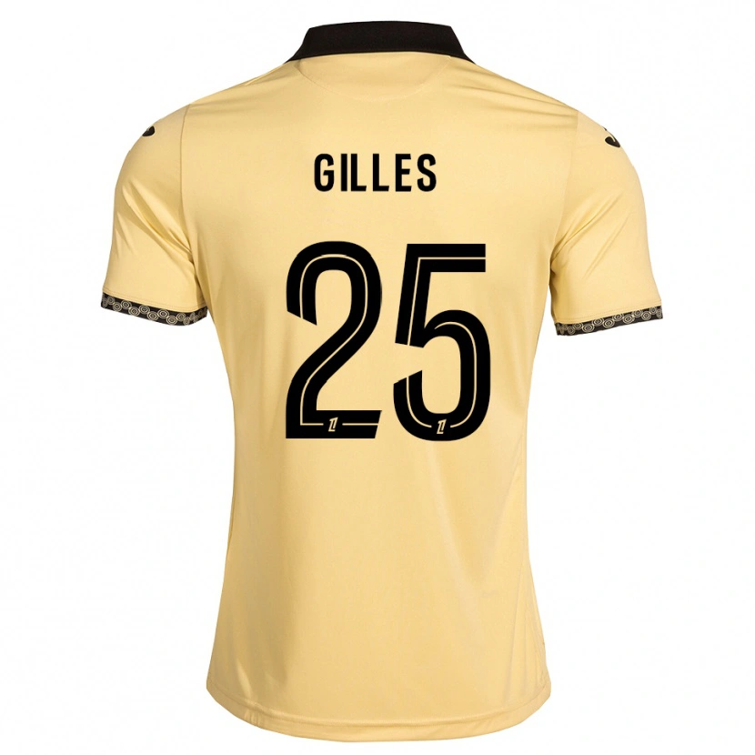 Danxen Damen Elodie Gilles #25 Navajoweiß Schwarz Auswärtstrikot Trikot 2026/27 T-Shirt