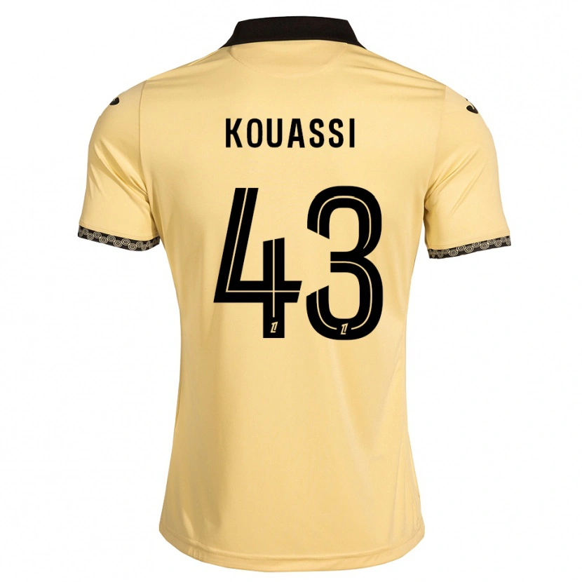 Danxen Damen Arsène Kouassi #43 Navajoweiß Schwarz Auswärtstrikot Trikot 2026/27 T-Shirt