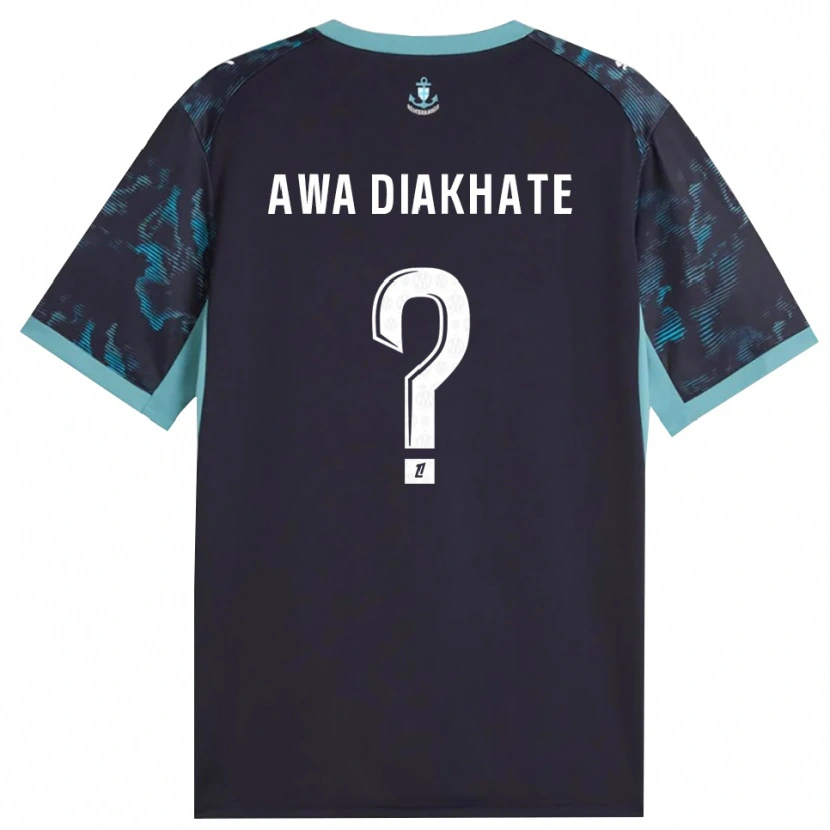 Danxen Damen Ndeye Awa Diakhate #0 Blass Türkis Weiß Schwarz Auswärtstrikot Trikot 2026/27 T-Shirt