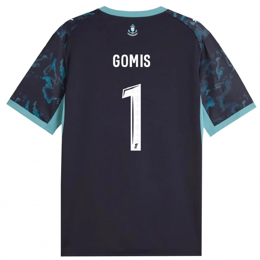Danxen Damen Ibrahim Gomis #1 Blass Türkis Weiß Schwarz Auswärtstrikot Trikot 2026/27 T-Shirt