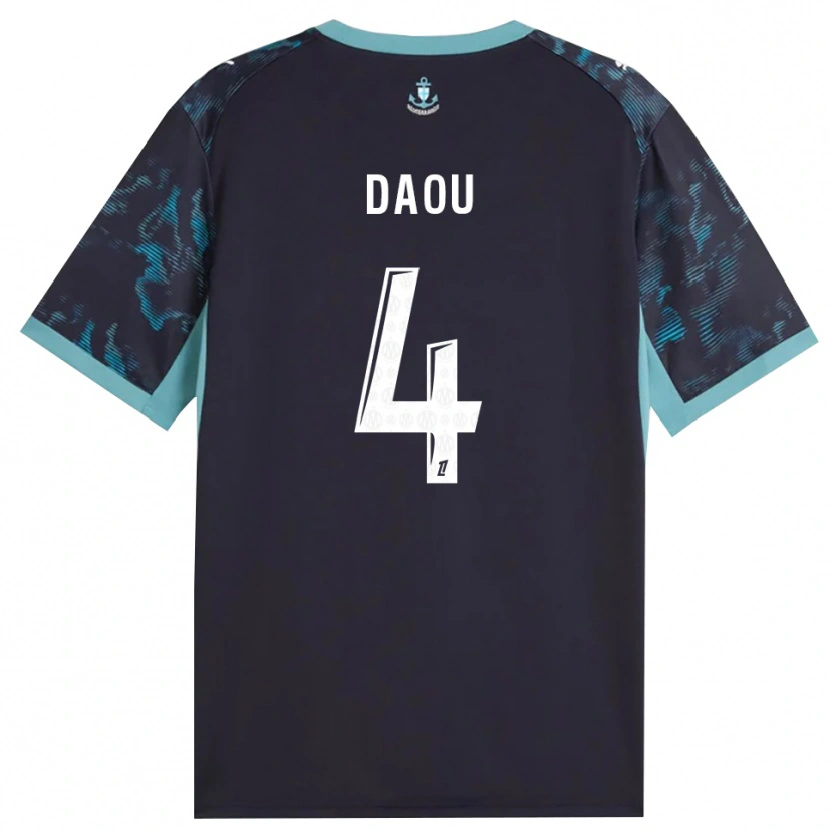 Danxen Damen Raimane Daou #4 Blass Türkis Weiß Schwarz Auswärtstrikot Trikot 2026/27 T-Shirt