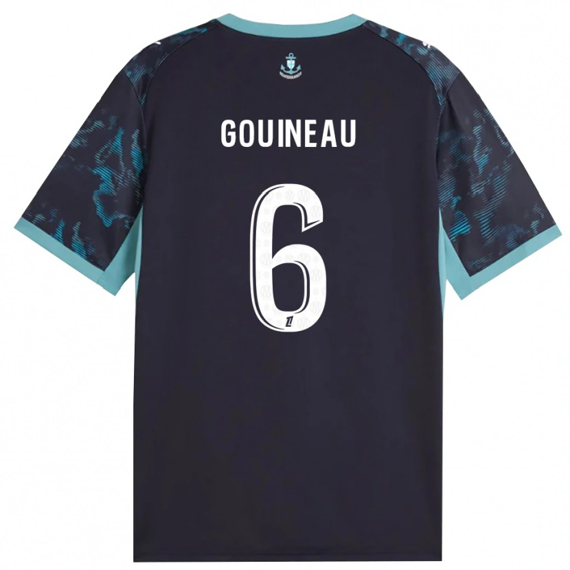 Danxen Damen Coline Gouineau #6 Blass Türkis Weiß Schwarz Auswärtstrikot Trikot 2026/27 T-Shirt