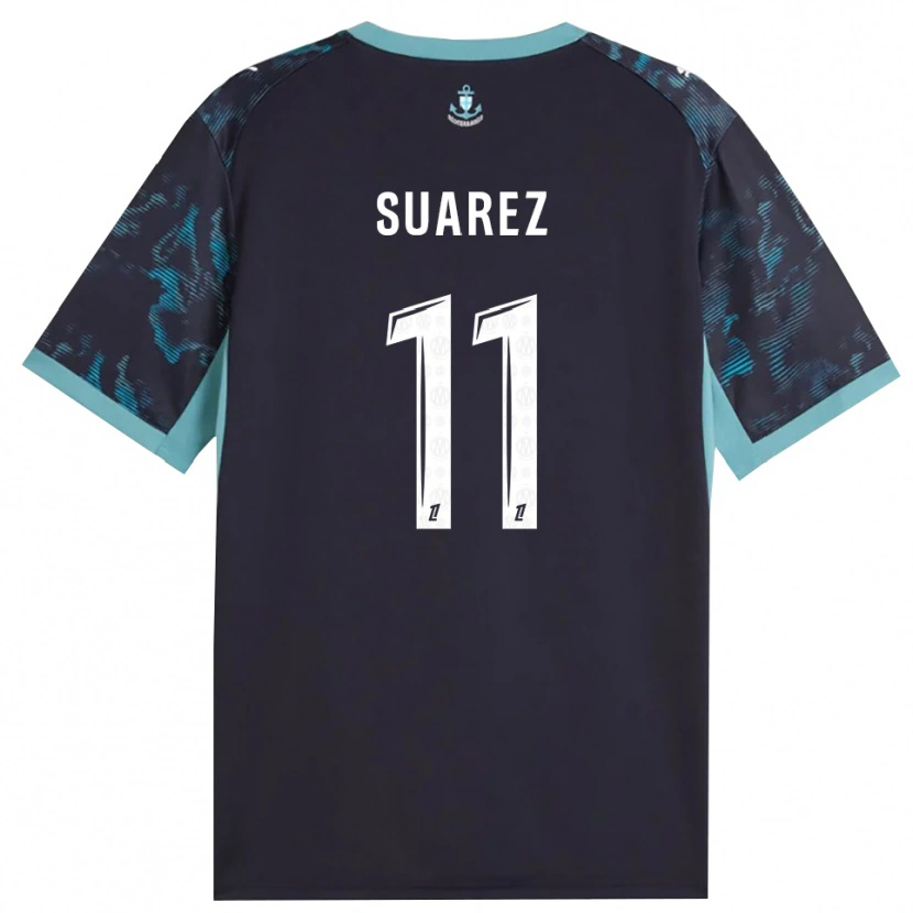 Danxen Damen Luis Suarez #11 Blass Türkis Weiß Schwarz Auswärtstrikot Trikot 2026/27 T-Shirt