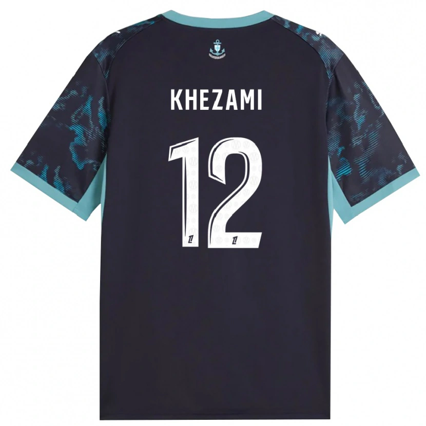 Danxen Damen Roselène Khezami #12 Blass Türkis Weiß Schwarz Auswärtstrikot Trikot 2026/27 T-Shirt