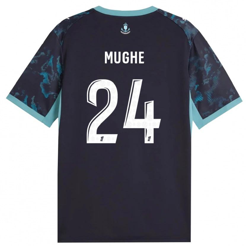 Danxen Damen François Mughe #24 Blass Türkis Weiß Schwarz Auswärtstrikot Trikot 2026/27 T-Shirt
