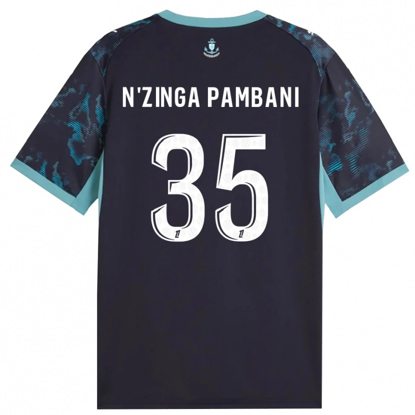 Danxen Damen Pladi N'zinga Pambani #35 Blass Türkis Weiß Schwarz Auswärtstrikot Trikot 2026/27 T-Shirt