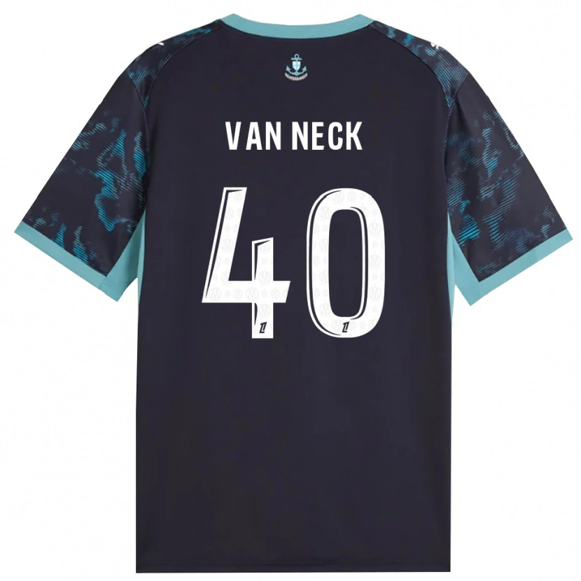Danxen Damen Jelle Van Neck #40 Blass Türkis Weiß Schwarz Auswärtstrikot Trikot 2026/27 T-Shirt