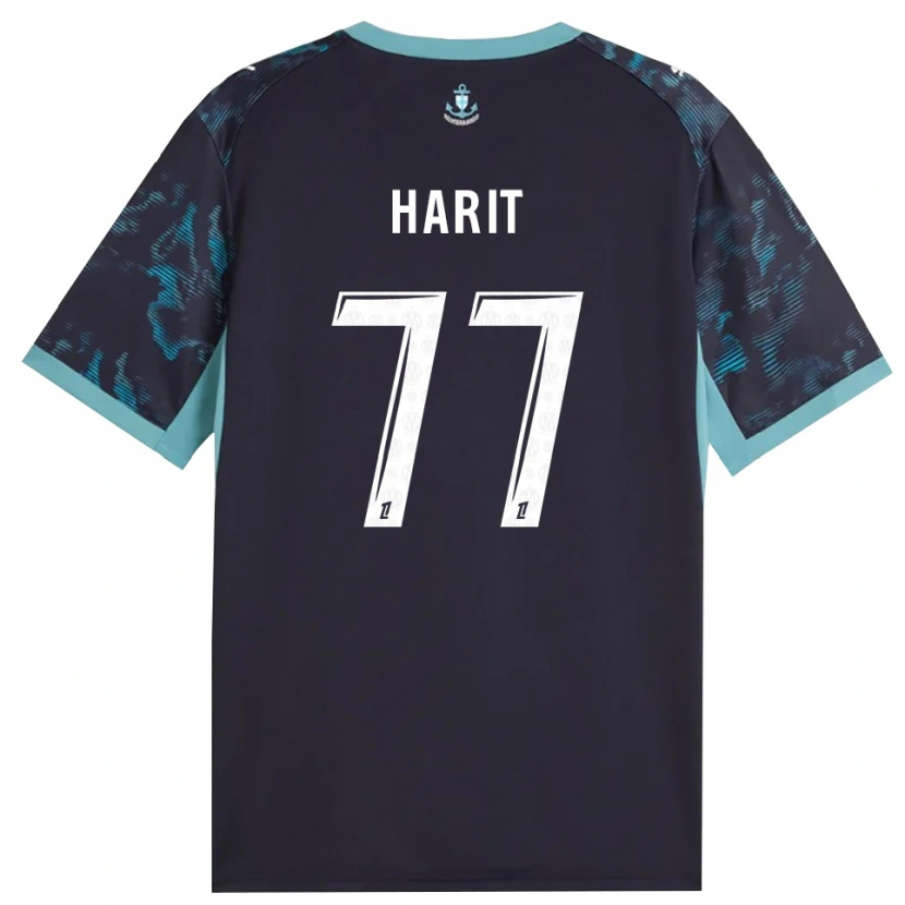 Danxen Damen Amine Harit #77 Blass Türkis Weiß Schwarz Auswärtstrikot Trikot 2026/27 T-Shirt