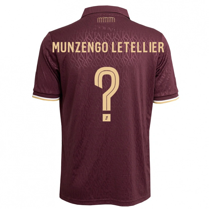 Danxen Damen Viany Munzengo Letellier #0 Weinrot Sandbraun Auswärtstrikot Trikot 2026/27 T-Shirt