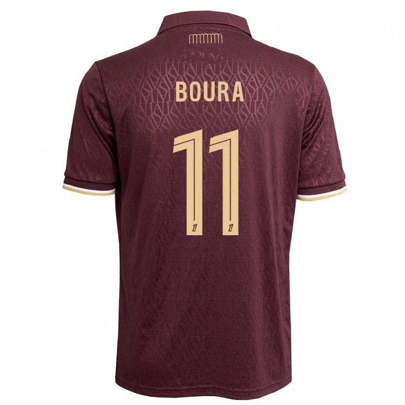 Danxen Damen Amal Boura #11 Weinrot Sandbraun Auswärtstrikot Trikot 2026/27 T-Shirt