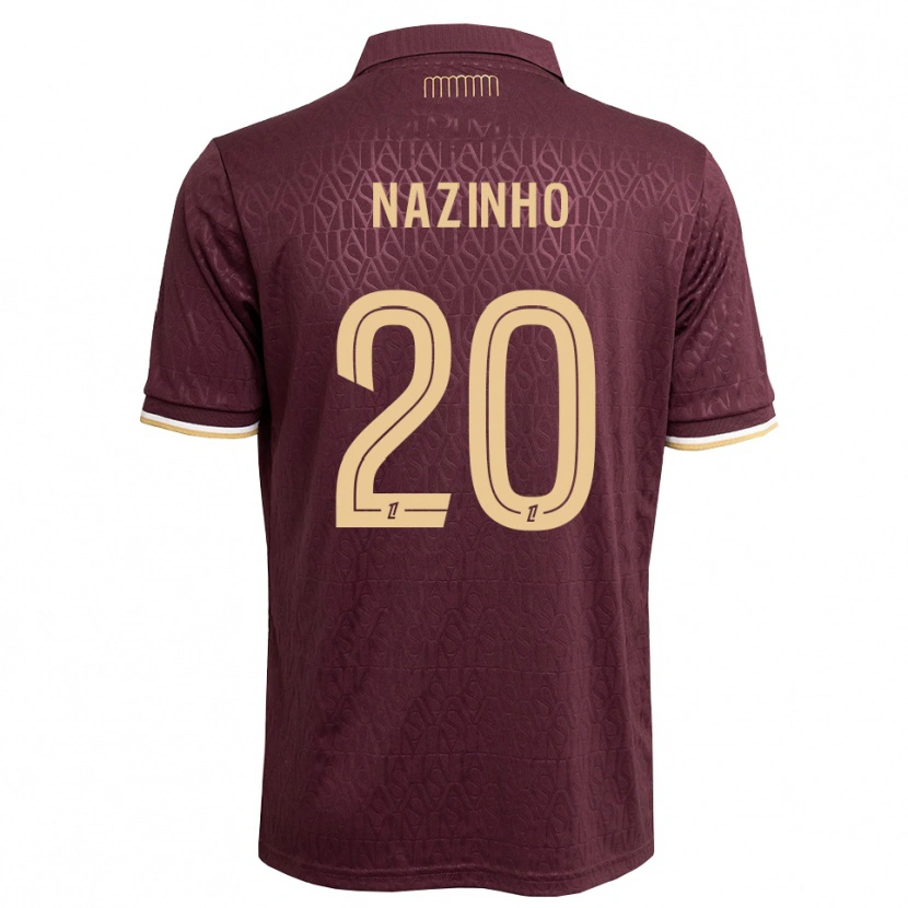 Danxen Damen Flávio Basilua Jacinto Dos Nazinho #20 Weinrot Sandbraun Auswärtstrikot Trikot 2026/27 T-Shirt