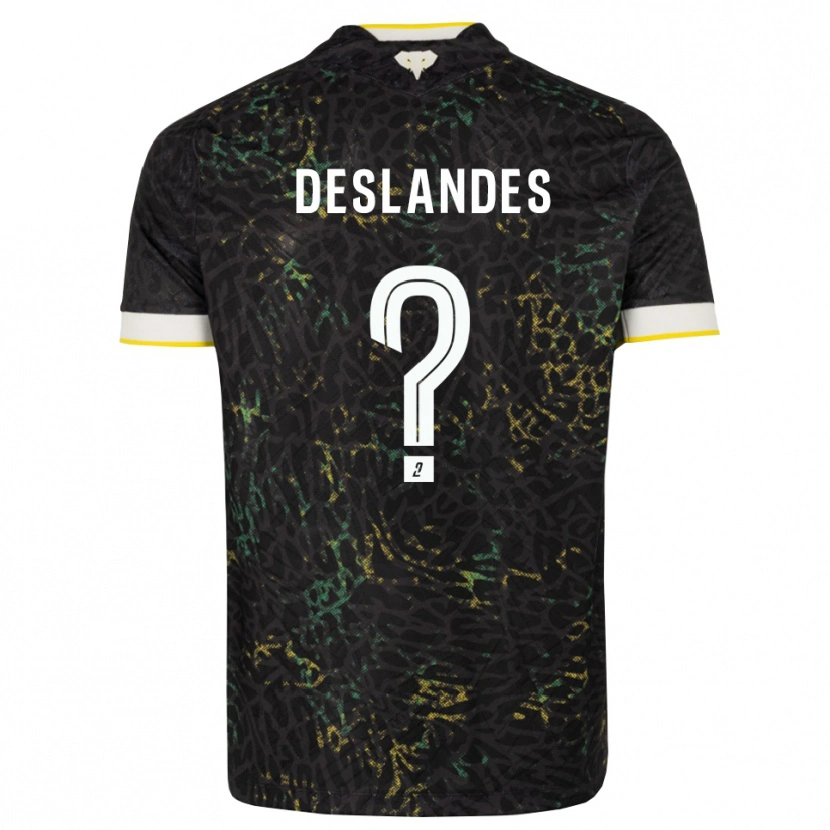Danxen Damen Louness Deslandes #0 Schwarz Weiß Gelb Auswärtstrikot Trikot 2026/27 T-Shirt