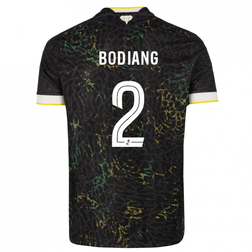 Danxen Damen Moutanabi Bodiang #2 Schwarz Weiß Gelb Auswärtstrikot Trikot 2026/27 T-Shirt