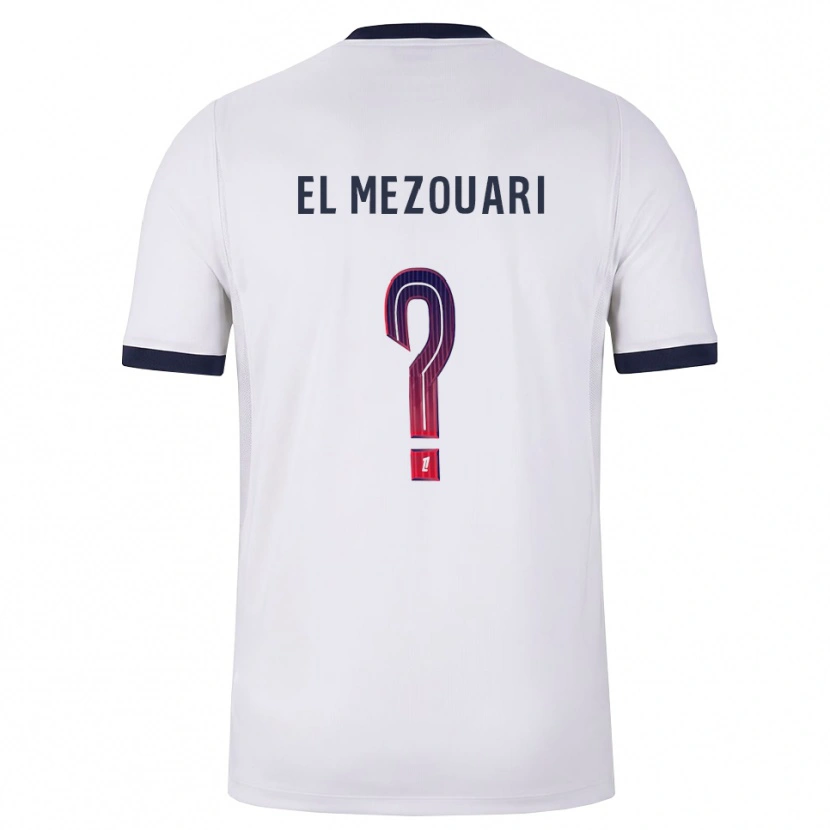 Danxen Damen Abde-Chahid El Mezouari #0 Weiß Schwarz Rot Auswärtstrikot Trikot 2026/27 T-Shirt