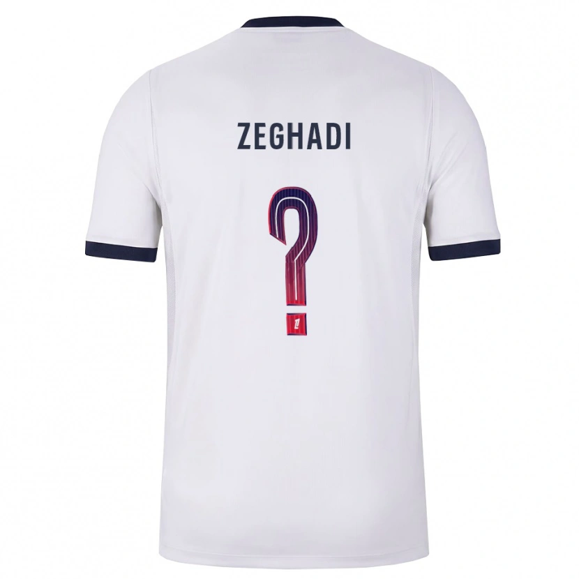 Danxen Damen Souleyman Zeghadi #0 Weiß Schwarz Rot Auswärtstrikot Trikot 2026/27 T-Shirt