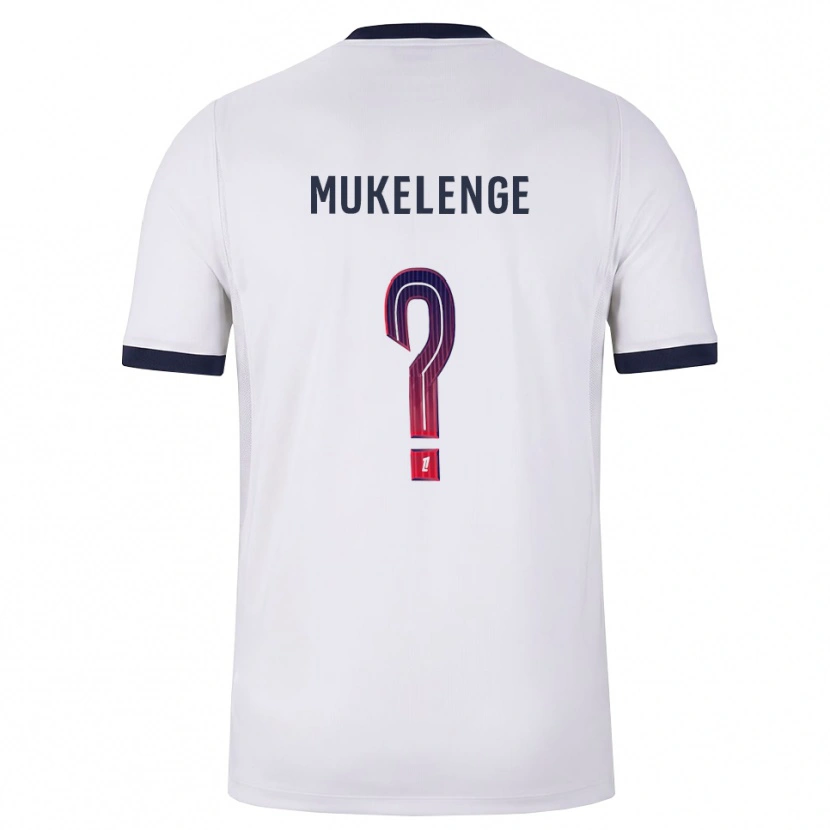 Danxen Damen Christ Mukelenge #0 Weiß Schwarz Rot Auswärtstrikot Trikot 2026/27 T-Shirt