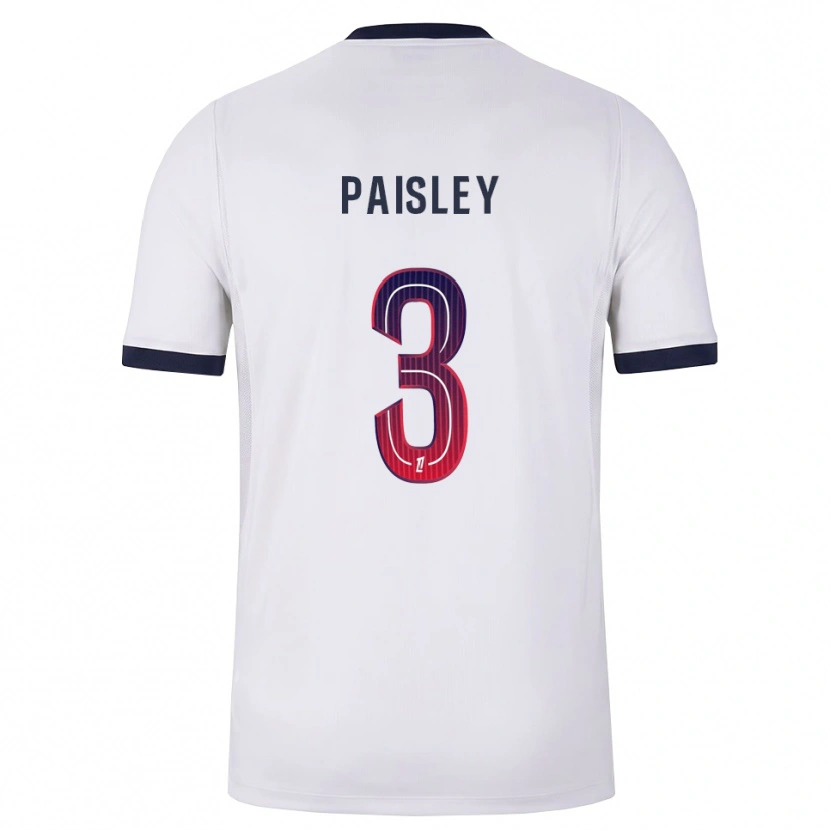 Danxen Damen Jarell Paisley #3 Weiß Schwarz Rot Auswärtstrikot Trikot 2026/27 T-Shirt