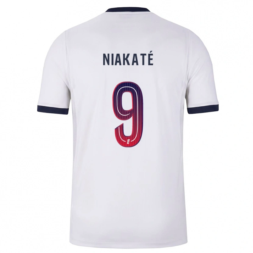 Danxen Damen Maoula Niakaté #9 Weiß Schwarz Rot Auswärtstrikot Trikot 2026/27 T-Shirt