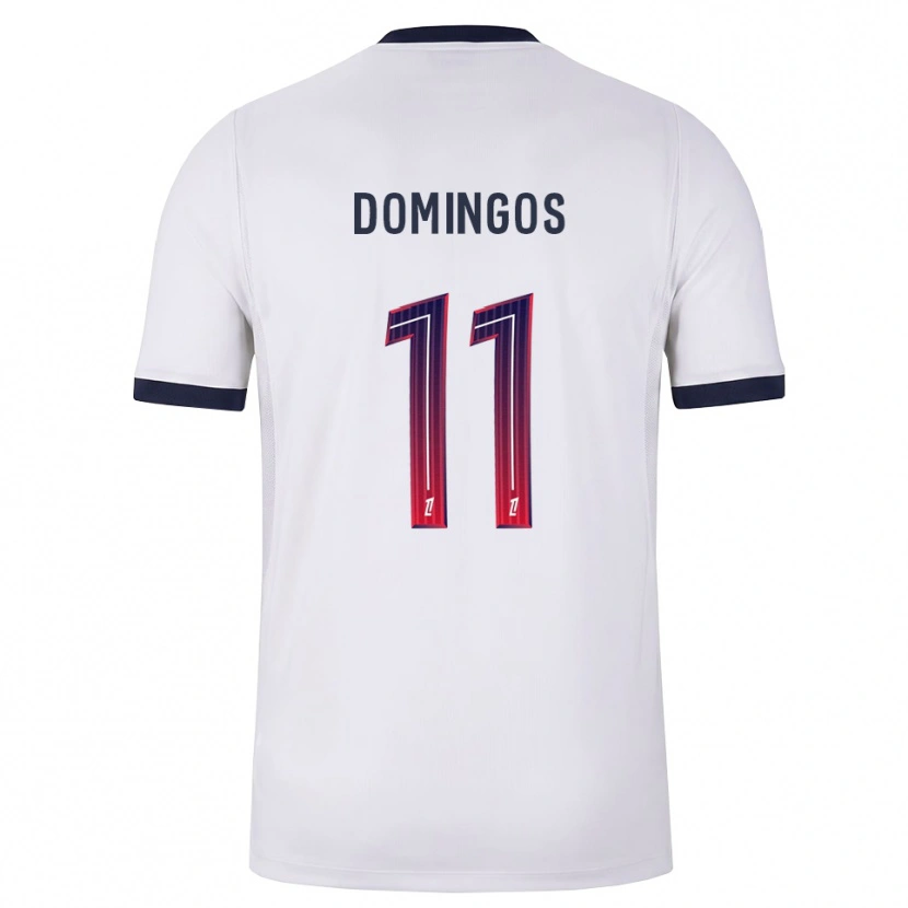Danxen Damen Fabio Domingos #11 Weiß Schwarz Rot Auswärtstrikot Trikot 2026/27 T-Shirt