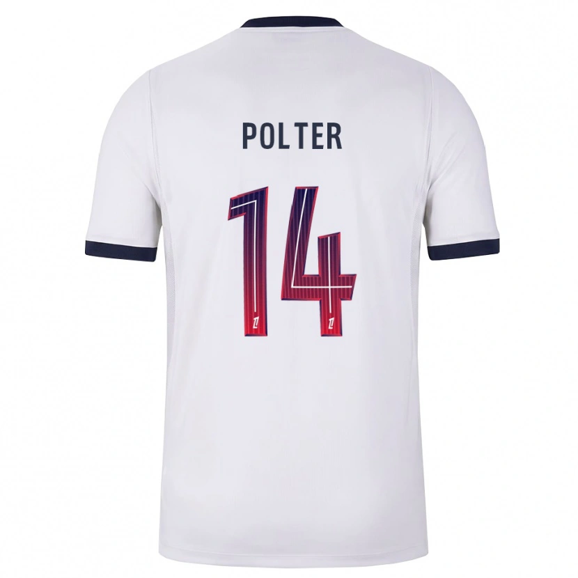 Danxen Damen Ewan Polter #14 Weiß Schwarz Rot Auswärtstrikot Trikot 2026/27 T-Shirt