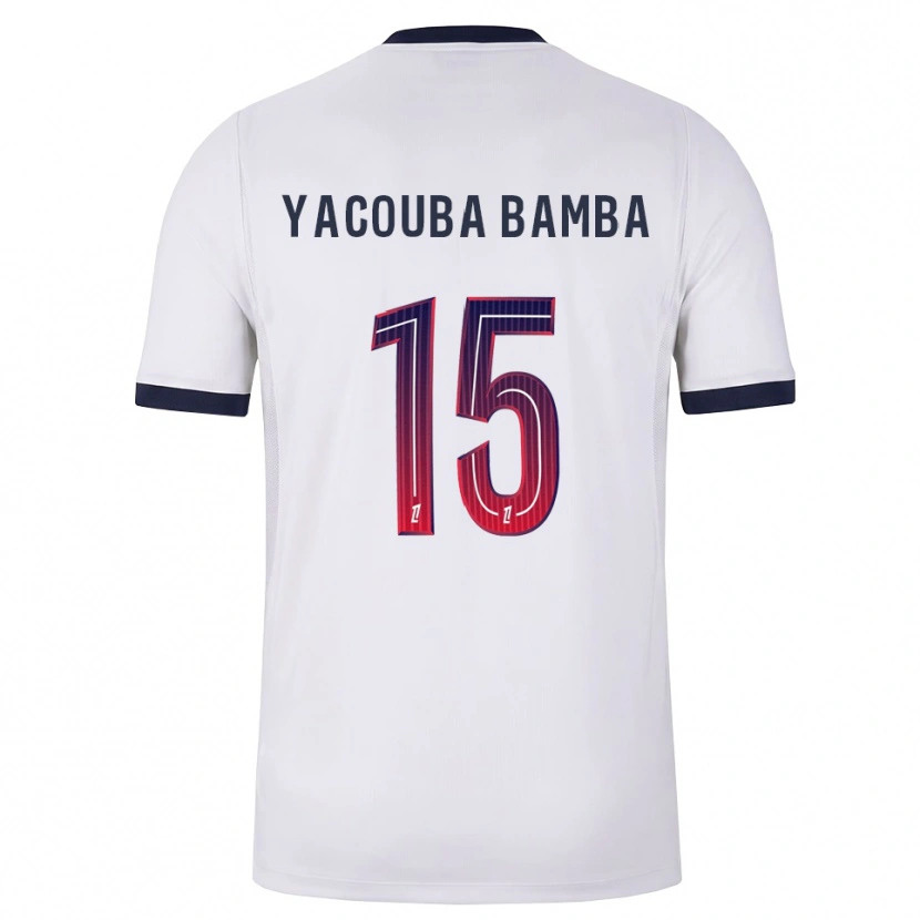 Danxen Damen Ben Yacouba Bamba #15 Weiß Schwarz Rot Auswärtstrikot Trikot 2026/27 T-Shirt
