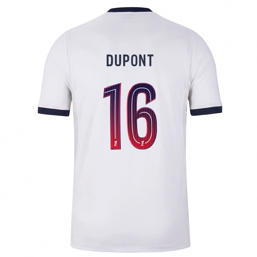 Danxen Damen Raphaël Dupont #16 Weiß Schwarz Rot Auswärtstrikot Trikot 2026/27 T-Shirt