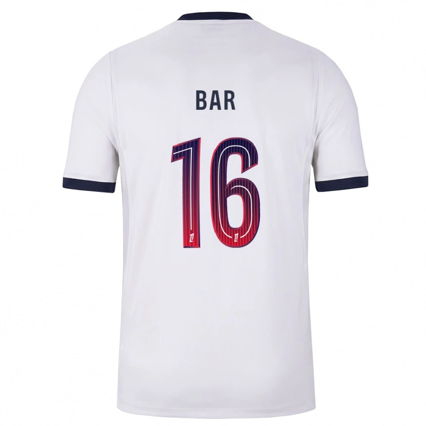 Danxen Damen Arthur Bar #16 Weiß Schwarz Rot Auswärtstrikot Trikot 2026/27 T-Shirt