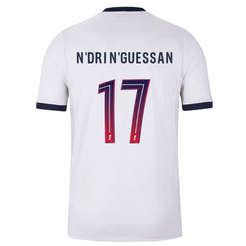 Danxen Damen Landry N'dri N'guessan #17 Weiß Schwarz Rot Auswärtstrikot Trikot 2026/27 T-Shirt