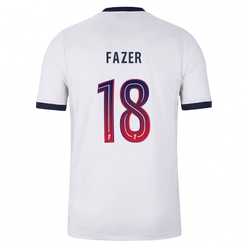 Danxen Damen Laurina Fazer #18 Weiß Schwarz Rot Auswärtstrikot Trikot 2026/27 T-Shirt