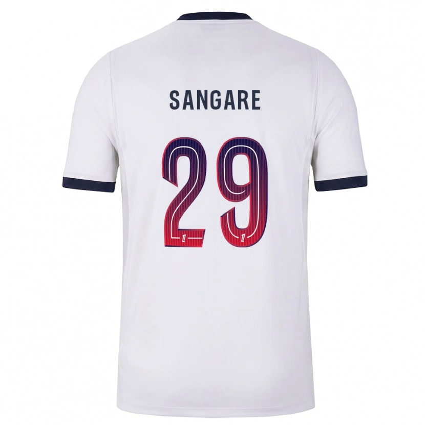Danxen Damen Hawa Sangare #29 Weiß Schwarz Rot Auswärtstrikot Trikot 2026/27 T-Shirt
