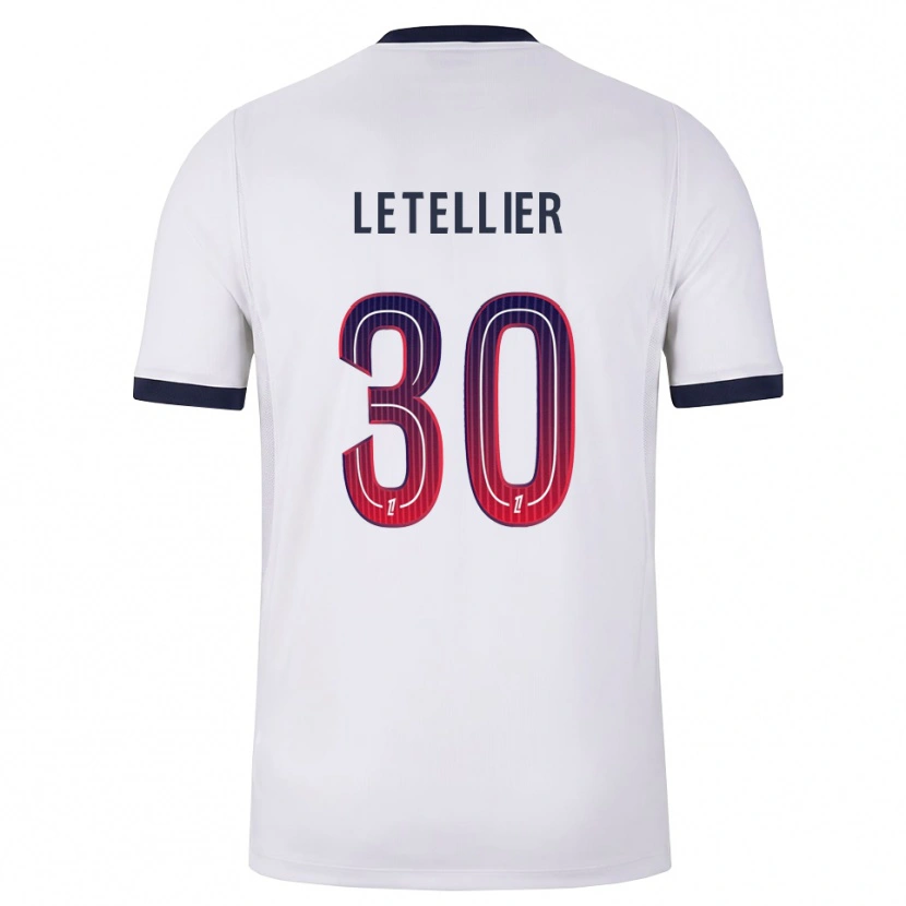 Danxen Damen Alexandre Letellier #30 Weiß Schwarz Rot Auswärtstrikot Trikot 2026/27 T-Shirt