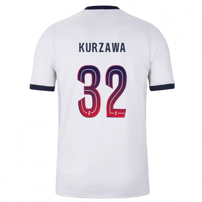 Danxen Damen Layvin Kurzawa #32 Weiß Schwarz Rot Auswärtstrikot Trikot 2026/27 T-Shirt
