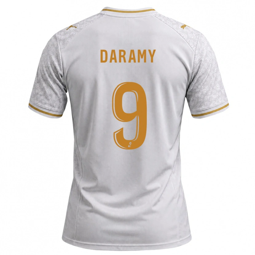 Danxen Damen Mohamed Daramy #9 Weiß Grau Goldrute Auswärtstrikot Trikot 2026/27 T-Shirt
