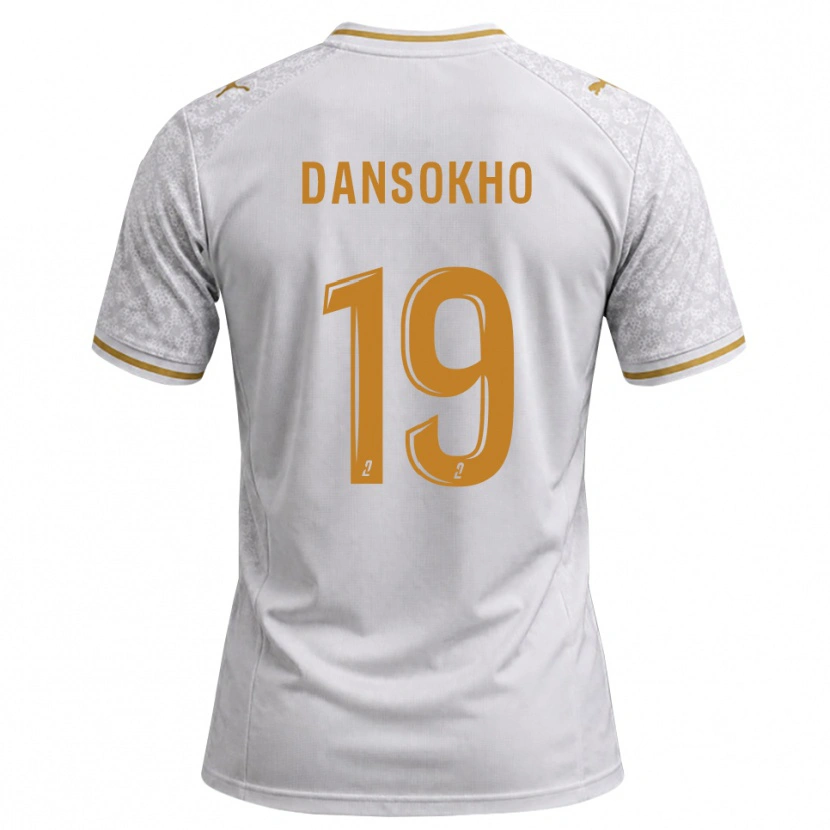 Danxen Damen Ansoumana Dansokho #19 Weiß Grau Goldrute Auswärtstrikot Trikot 2026/27 T-Shirt