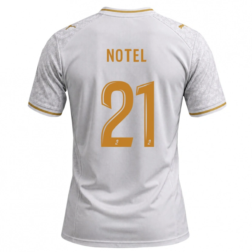Danxen Damen Lea Notel #21 Weiß Grau Goldrute Auswärtstrikot Trikot 2026/27 T-Shirt