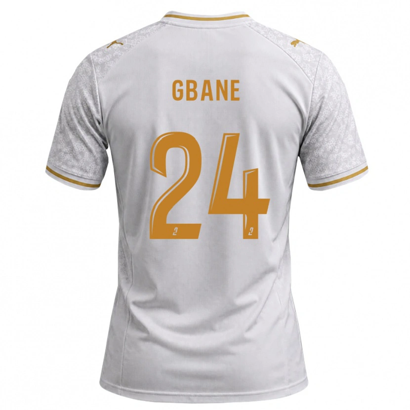 Danxen Damen Mory Gbane #24 Weiß Grau Goldrute Auswärtstrikot Trikot 2026/27 T-Shirt