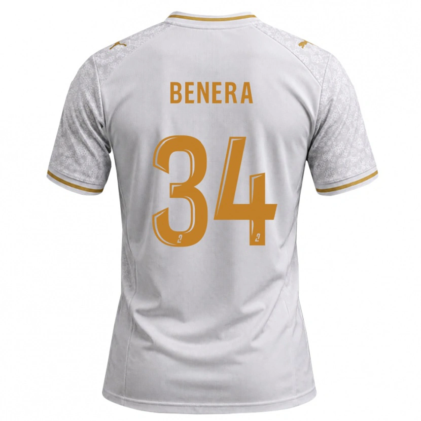 Danxen Damen Ummene Benera #34 Weiß Grau Goldrute Auswärtstrikot Trikot 2026/27 T-Shirt