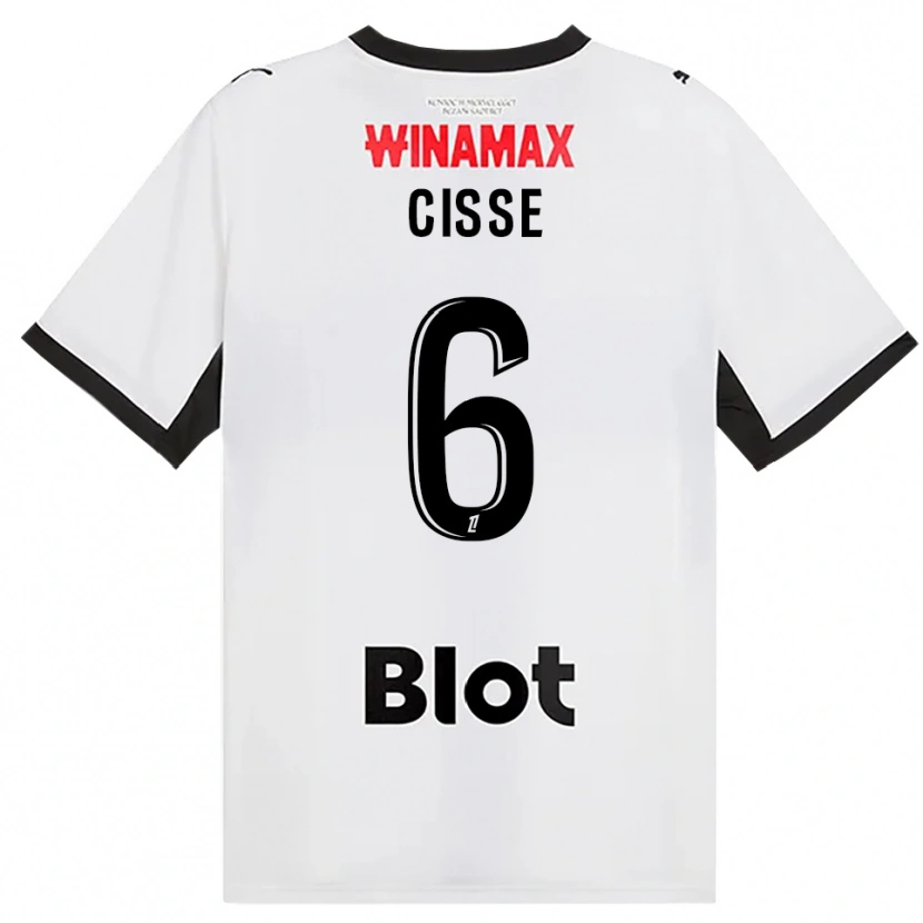 Danxen Damen Djaoui Cissé #6 Schwarz Weiß Rot Auswärtstrikot Trikot 2026/27 T-Shirt