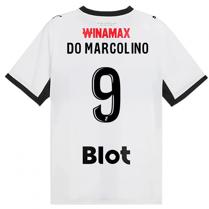Danxen Damen Alan Do Marcolino #9 Schwarz Weiß Rot Auswärtstrikot Trikot 2026/27 T-Shirt
