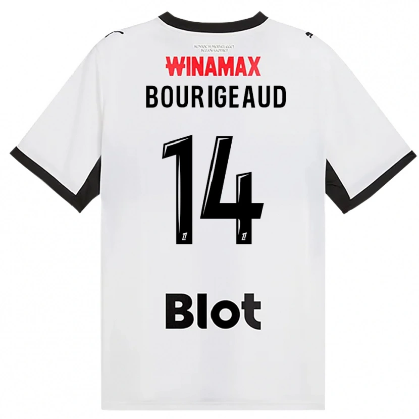 Danxen Damen Benjamin Bourigeaud #14 Schwarz Weiß Rot Auswärtstrikot Trikot 2026/27 T-Shirt