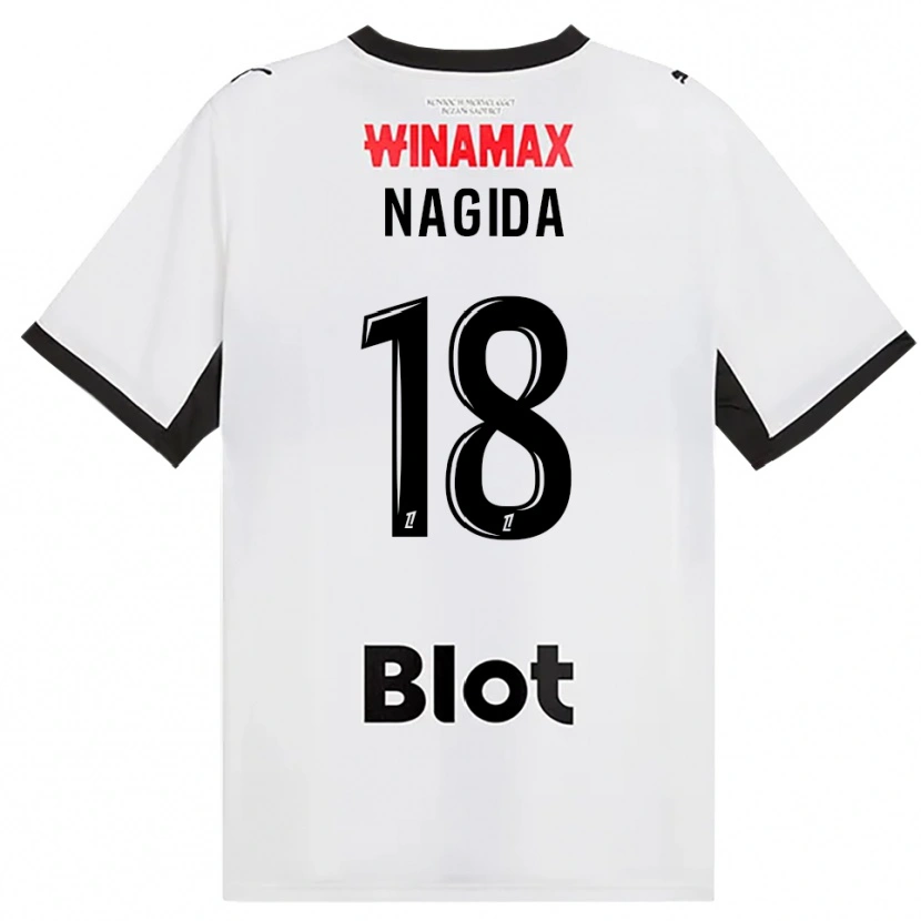 Danxen Damen Mahamadou Nagida #18 Schwarz Weiß Rot Auswärtstrikot Trikot 2026/27 T-Shirt