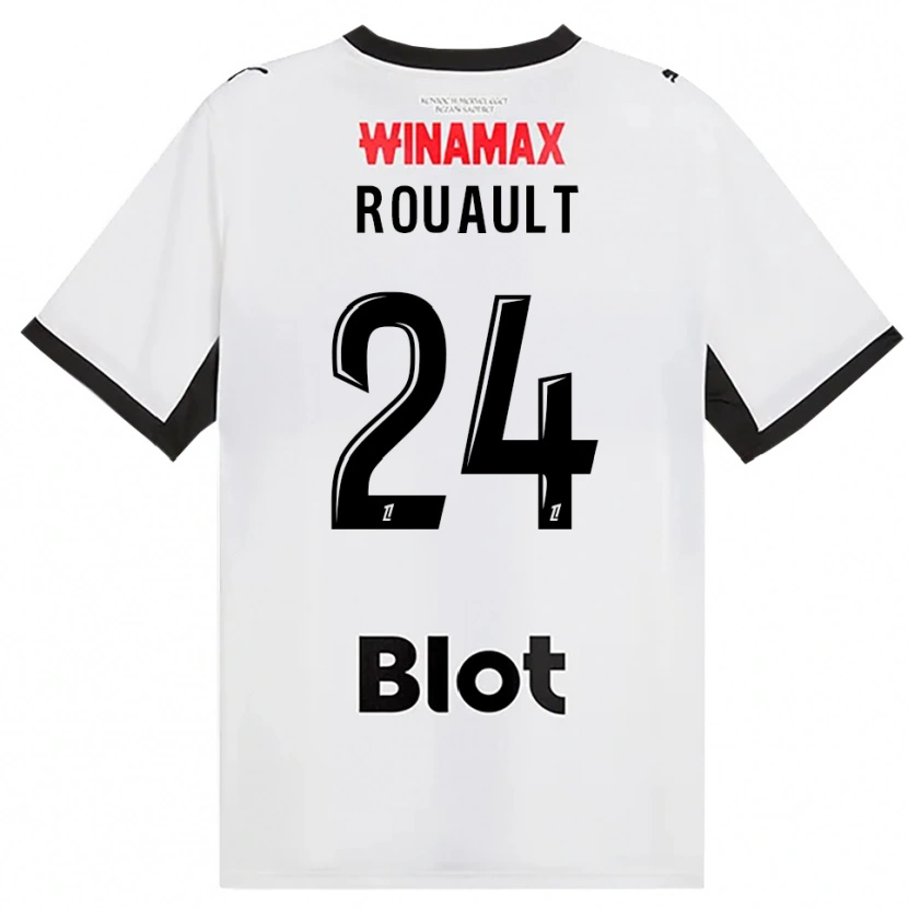 Danxen Damen Anthony Rouault #24 Schwarz Weiß Rot Auswärtstrikot Trikot 2026/27 T-Shirt