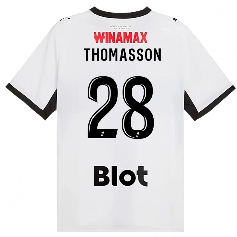 Danxen Damen Adrien Thomasson #28 Schwarz Weiß Rot Auswärtstrikot Trikot 2026/27 T-Shirt