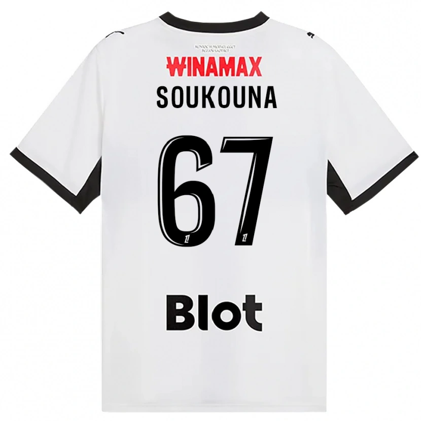 Danxen Damen Isiaka Soukouna #67 Schwarz Weiß Rot Auswärtstrikot Trikot 2026/27 T-Shirt