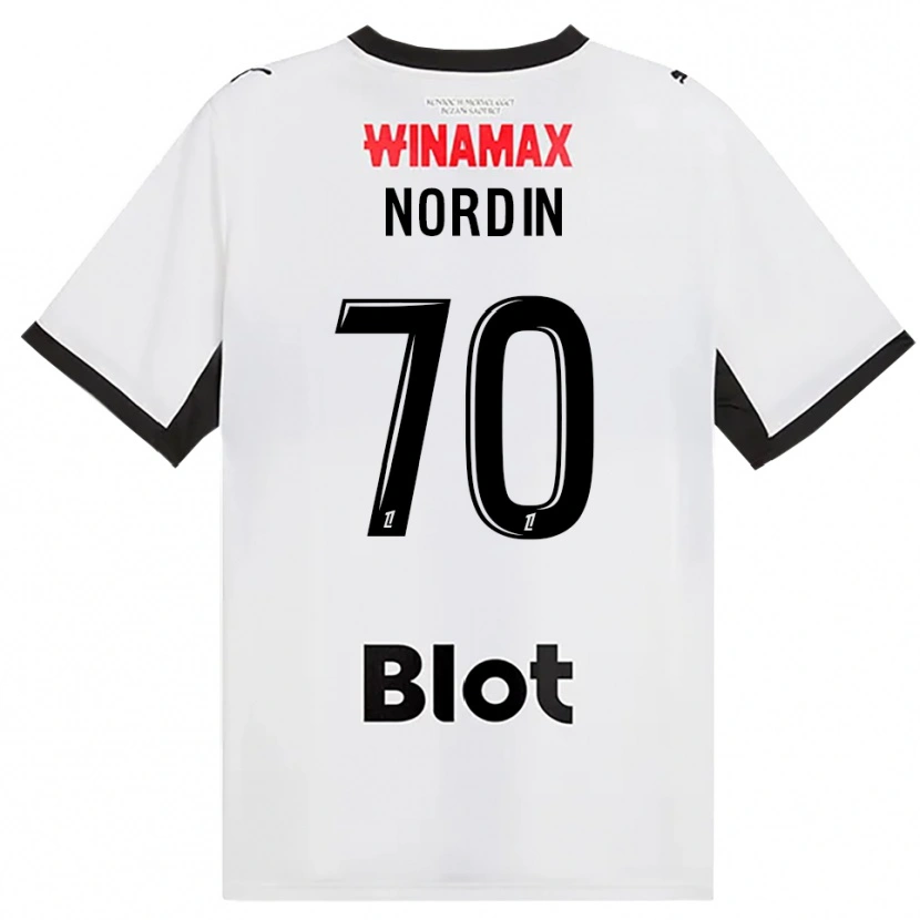 Danxen Damen Arnaud Nordin #70 Schwarz Weiß Rot Auswärtstrikot Trikot 2026/27 T-Shirt