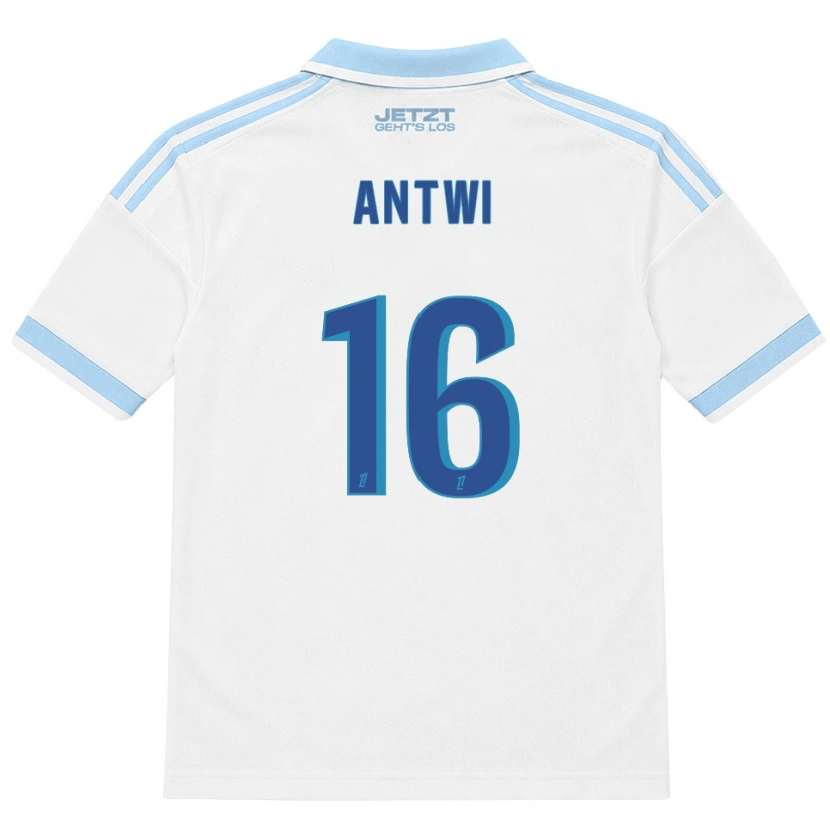 Danxen Damen Genesis Antwi #16 Hellblau Weiß Rot Auswärtstrikot Trikot 2026/27 T-Shirt