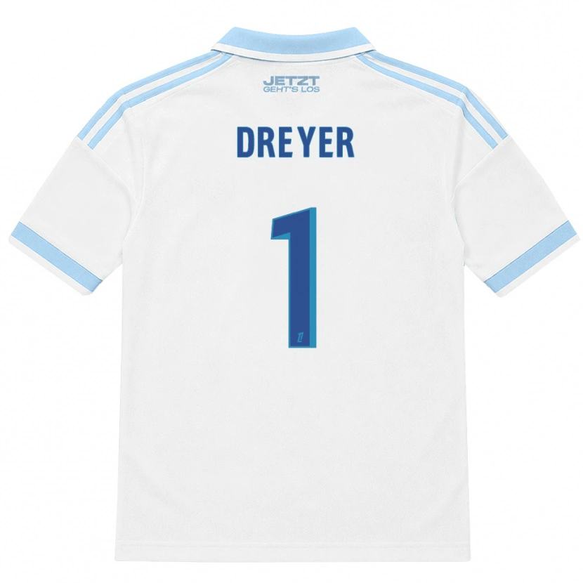 Danxen Damen Matthieu Dreyer #1 Hellblau Weiß Rot Auswärtstrikot Trikot 2026/27 T-Shirt