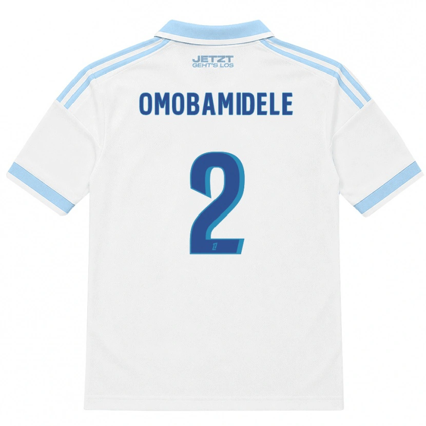 Danxen Damen Andrew Omobamidele #2 Hellblau Weiß Rot Auswärtstrikot Trikot 2026/27 T-Shirt